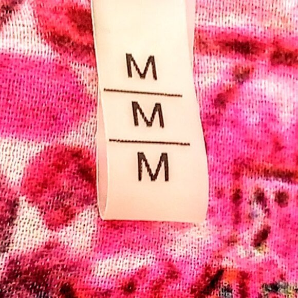 Elie Tahari Magenta Pink Print Silk Pleated Tunic Top - Picture 6 of 7